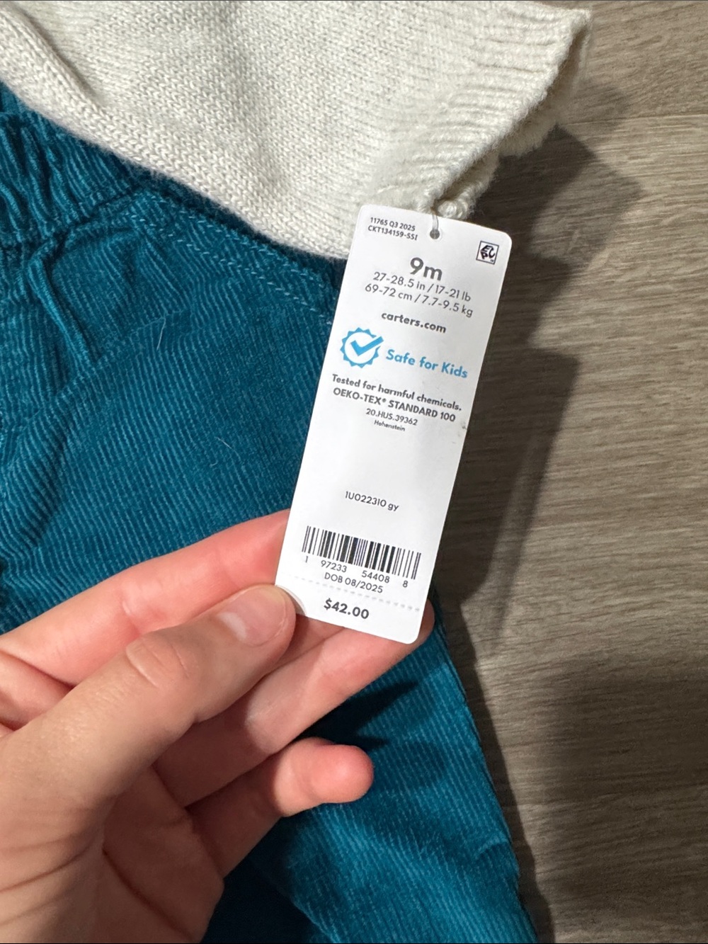 Carters Matching Sweater + Corduroy Pants - Picture 5 of 5